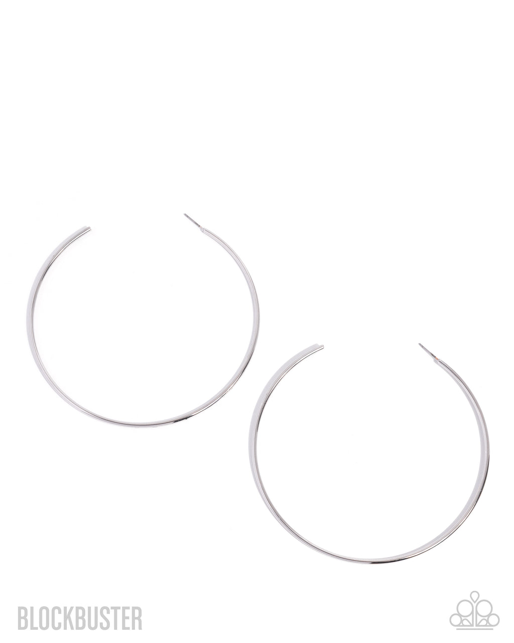 Paparazzi Accessories - Colossal Couture - Silver Paparazzi Accessories - Hoops