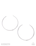 Paparazzi Accessories - Colossal Couture - Silver Paparazzi Accessories - Hoops