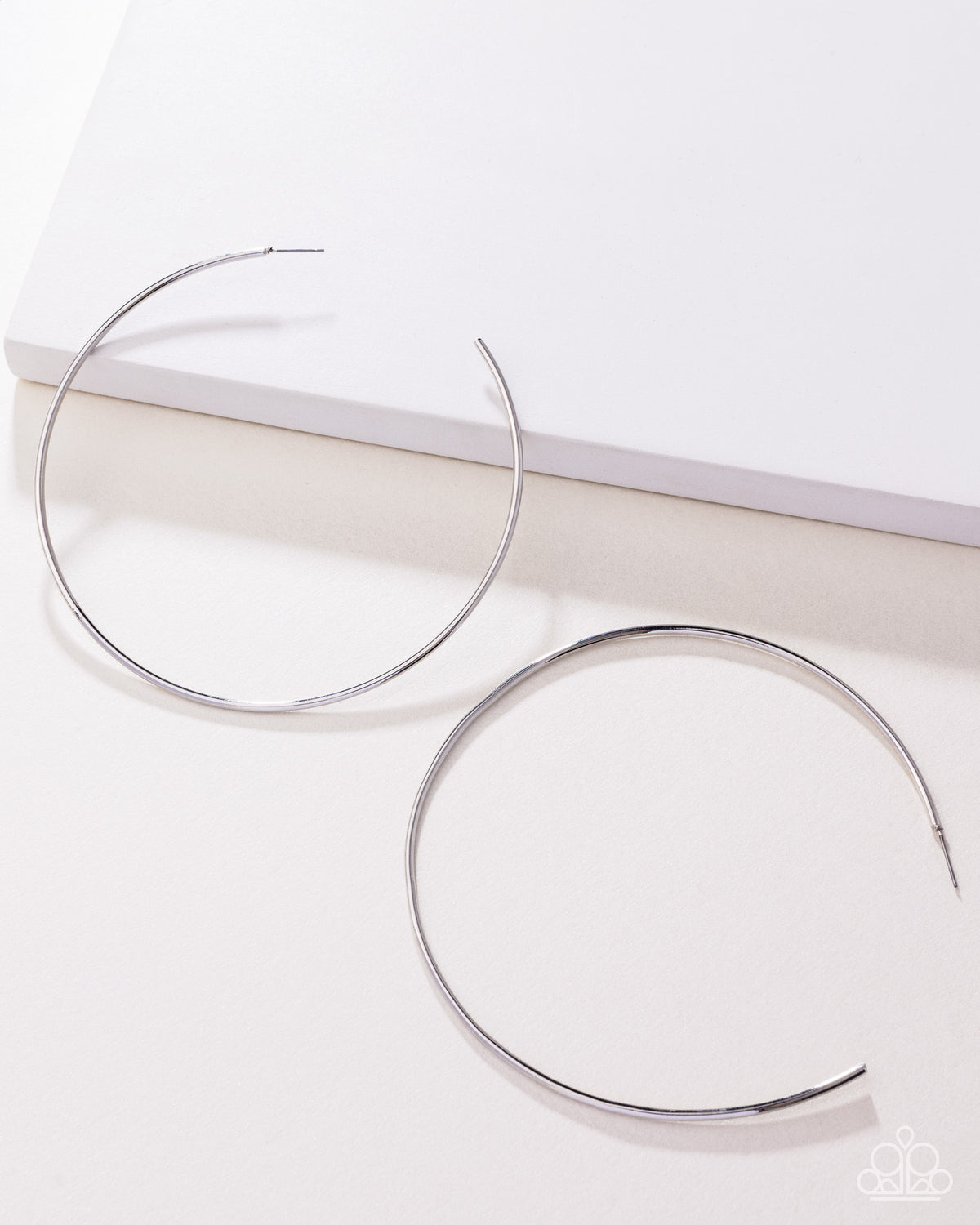 Paparazzi Accessories - Colossal Couture - Silver Paparazzi Accessories - Hoops