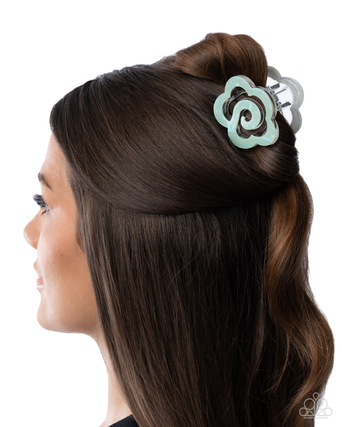 Paparazzi - Blooming Bureau - Green - Hair Claw Clip