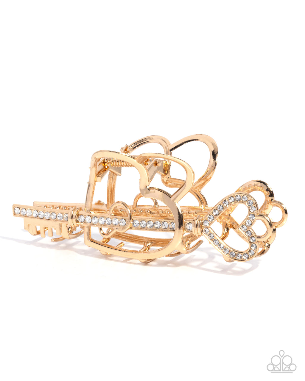 Paparazzi Accessories - Lasting Lounge - Gold - Hair Claw Clip