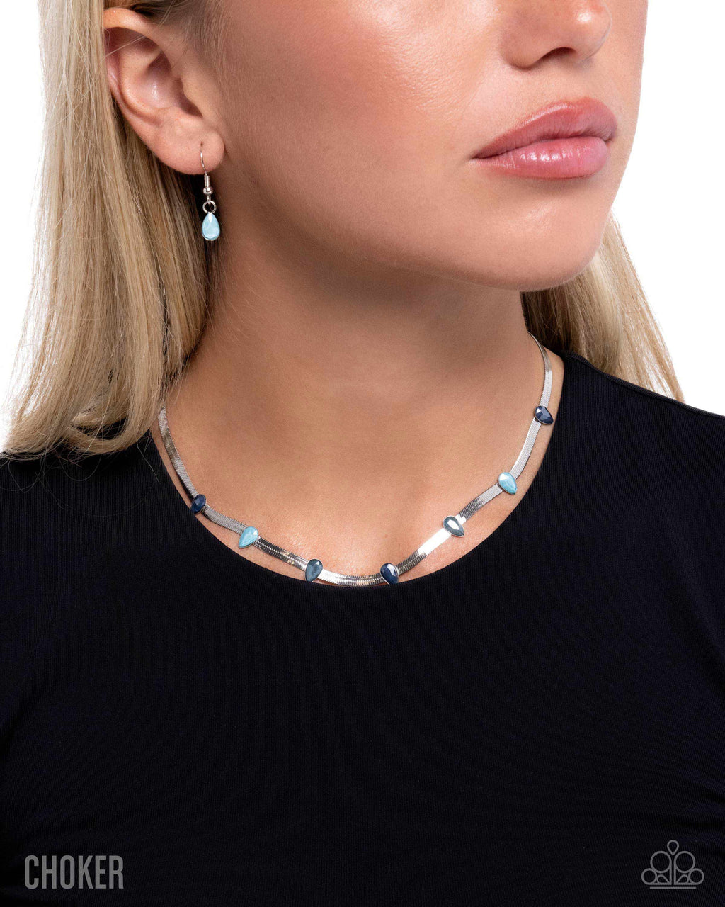 Paparazzi Accessories - Drawing Attention - Blue - Choker