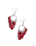 Paparazzi Accessories - Powerful Pageantry - Red - Fishhook
