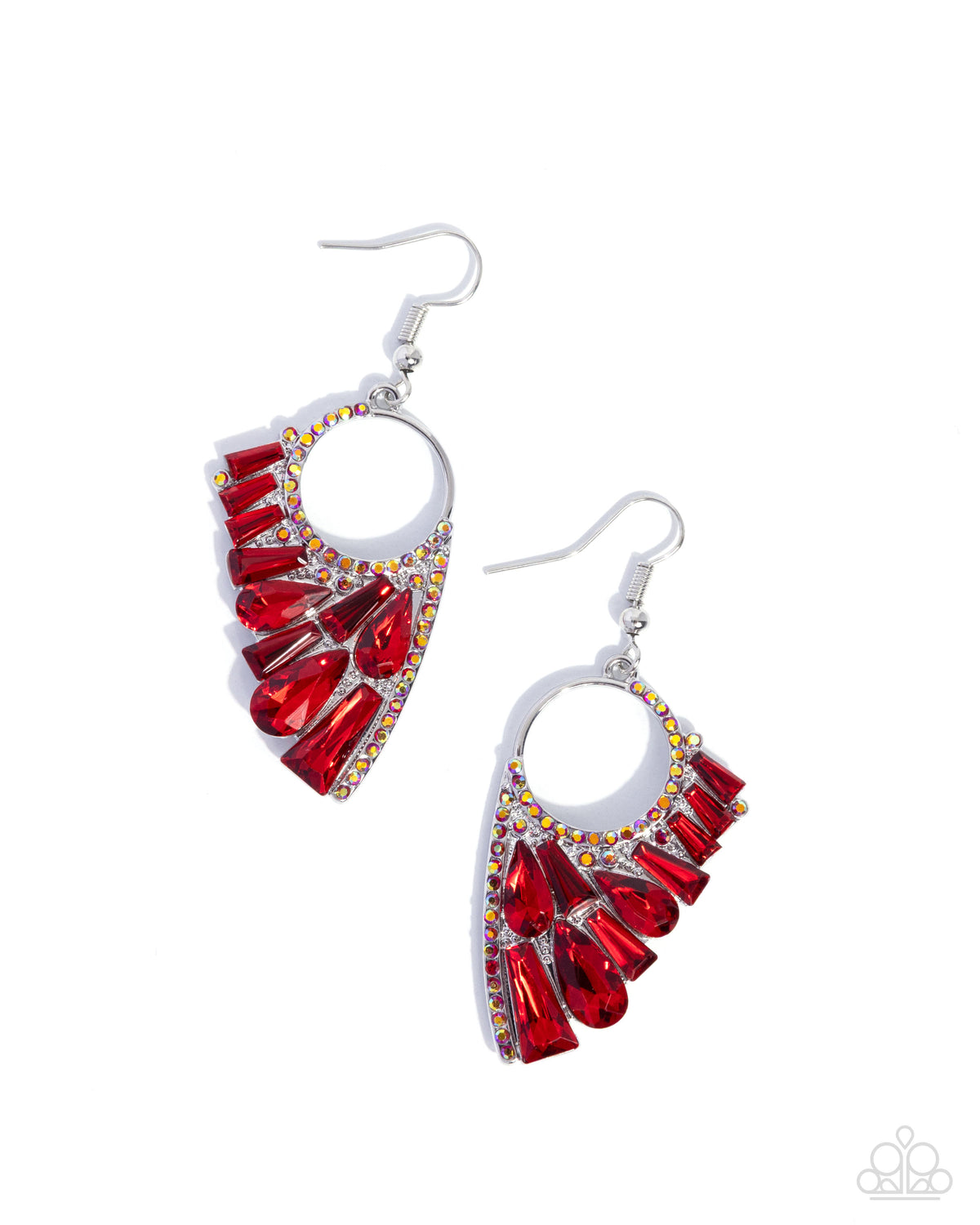 Paparazzi Accessories - Powerful Pageantry - Red - Fishhook