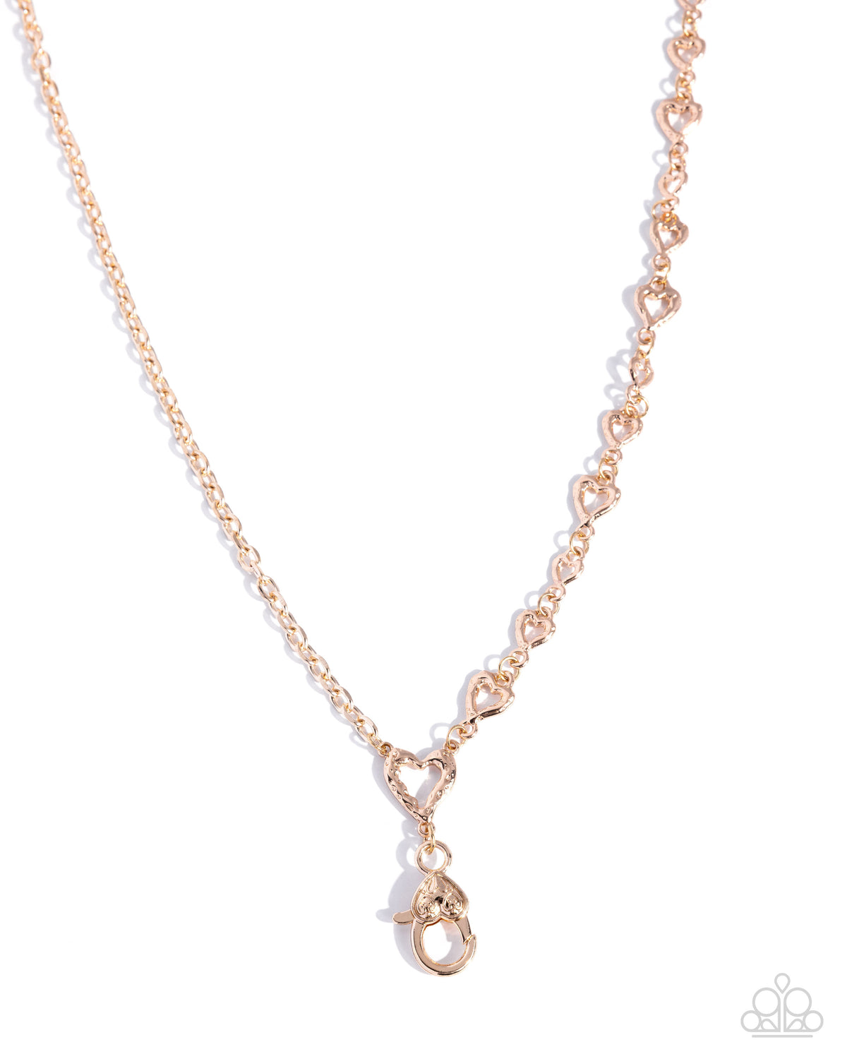 Paparazzi Accessories - Romantic Horoscope - Gold - Lanyard - Hearts