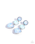 Paparazzi Accessories - Pretty Poised - Blue - Post - Hearts