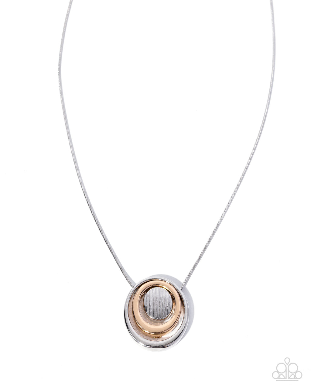 Paparazzi - Concentric Candidate - Silver - Multi Necklace