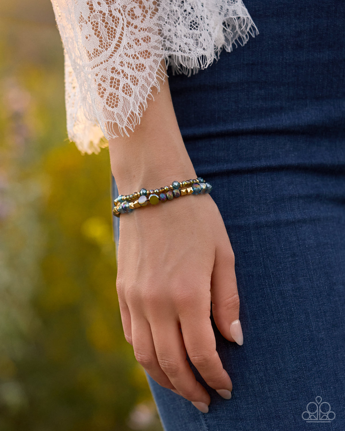 Structured Shimmer - Blue
