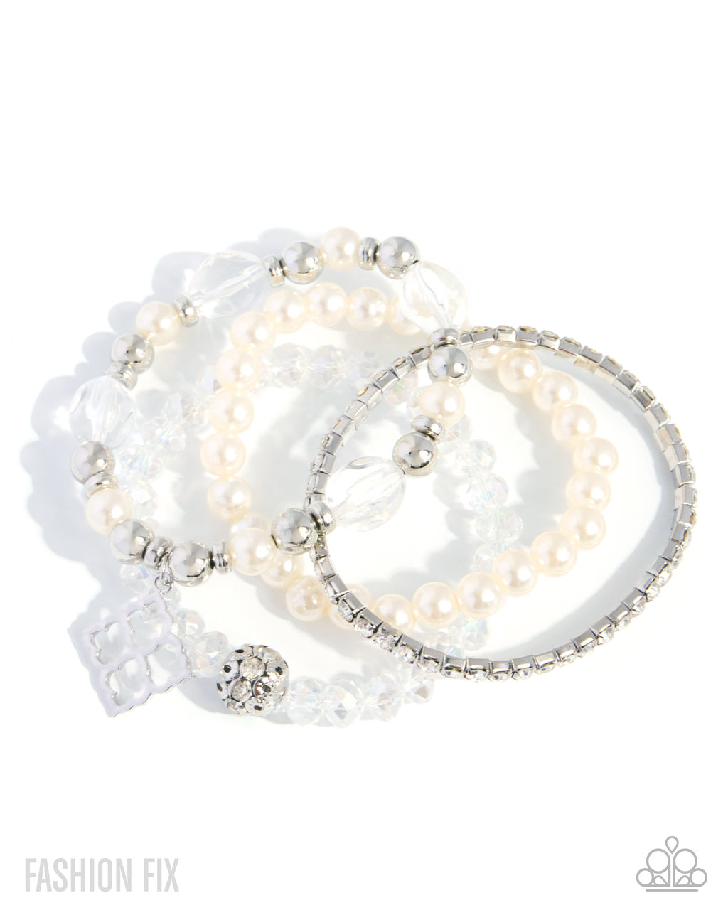 - Pastoral Pizzazz - White - Paparazzi Accessories