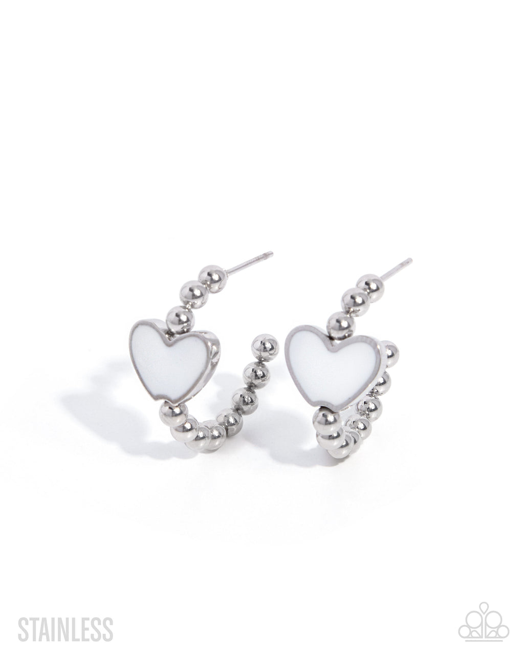Paparazzi Accessories - Heartfelt Hierarchy - White - Paparazzi Accessories